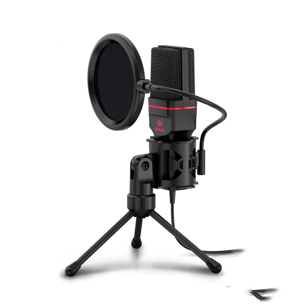 Microphone With Tripod 3.5 Mm Audio Computer Studio