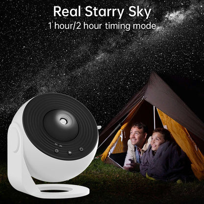 360° Galaxy Star Projector Night Light