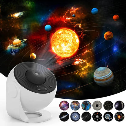 360° Galaxy Star Projector Night Light