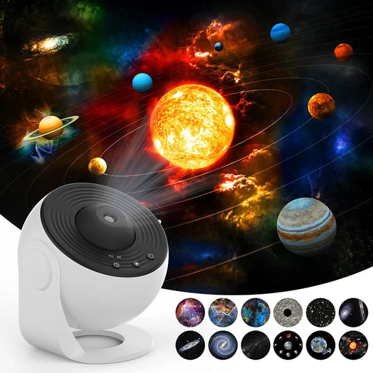 360° Galaxy Star Projector Night Light