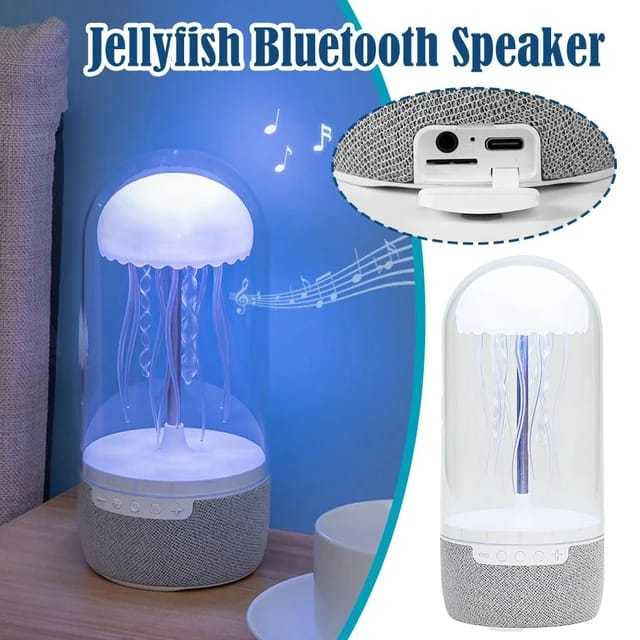 3 In 1 Creative Colorful Jellyfish Lamp Bluetooth Speaker