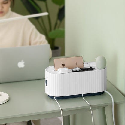 Cable Management & Power Strip Organizer Box