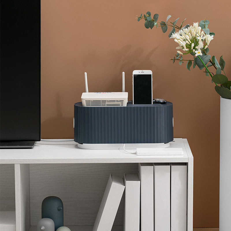 Cable Management & Power Strip Organizer Box