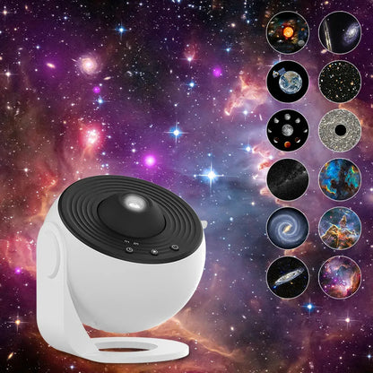 360° Galaxy Star Projector Night Light